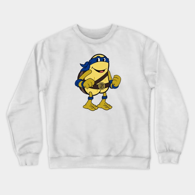 Teenage Mutant Nutty Turtle- Blue Crewneck Sweatshirt by The Ben Thomas Show